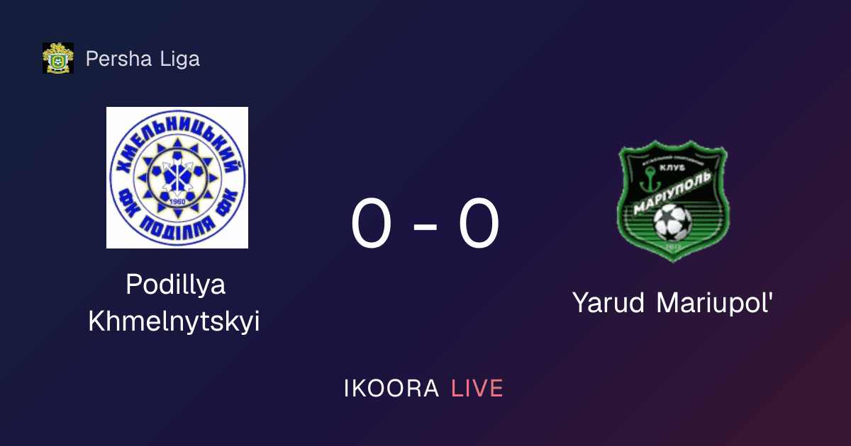 Match Report: Podillya Khmelnytskyi vs Yarud Mariupol'