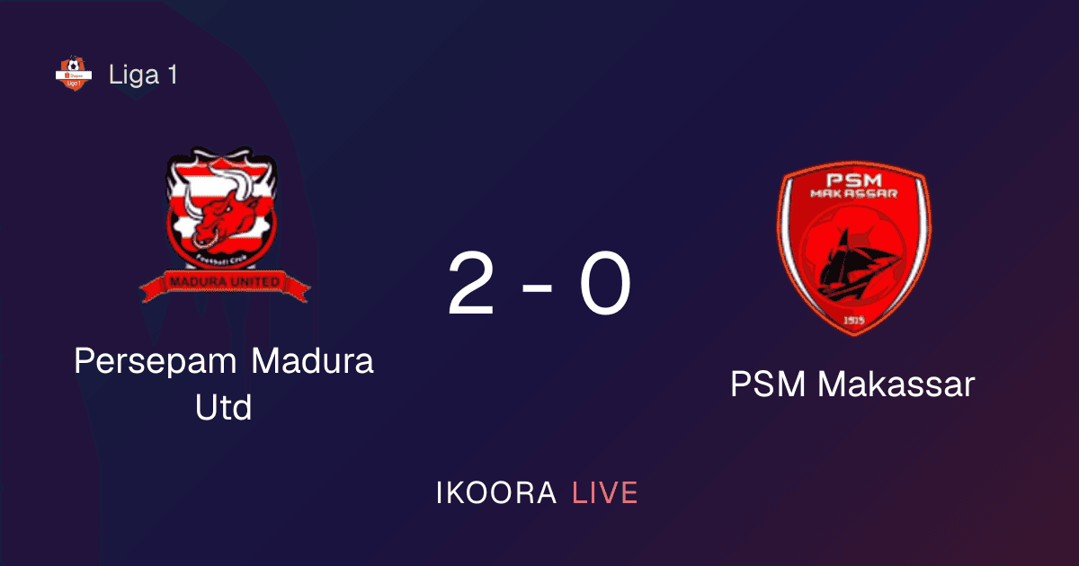 Match Report: Persepam Madura Utd vs PSM Makassar