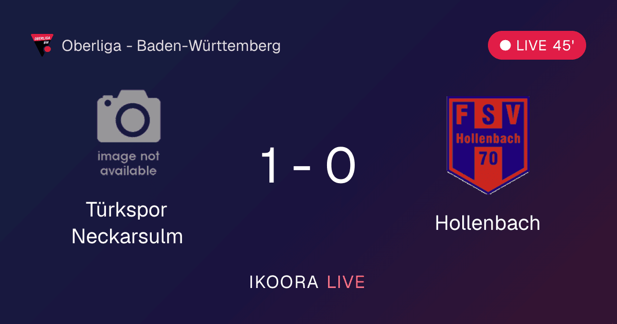 Live Preview: Türkspor Neckarsulm vs Hollenbach