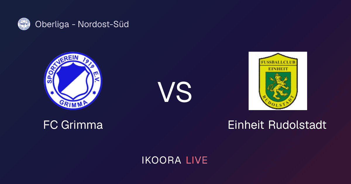 Live Preview: FC Grimma vs Einheit Rudolstadt
