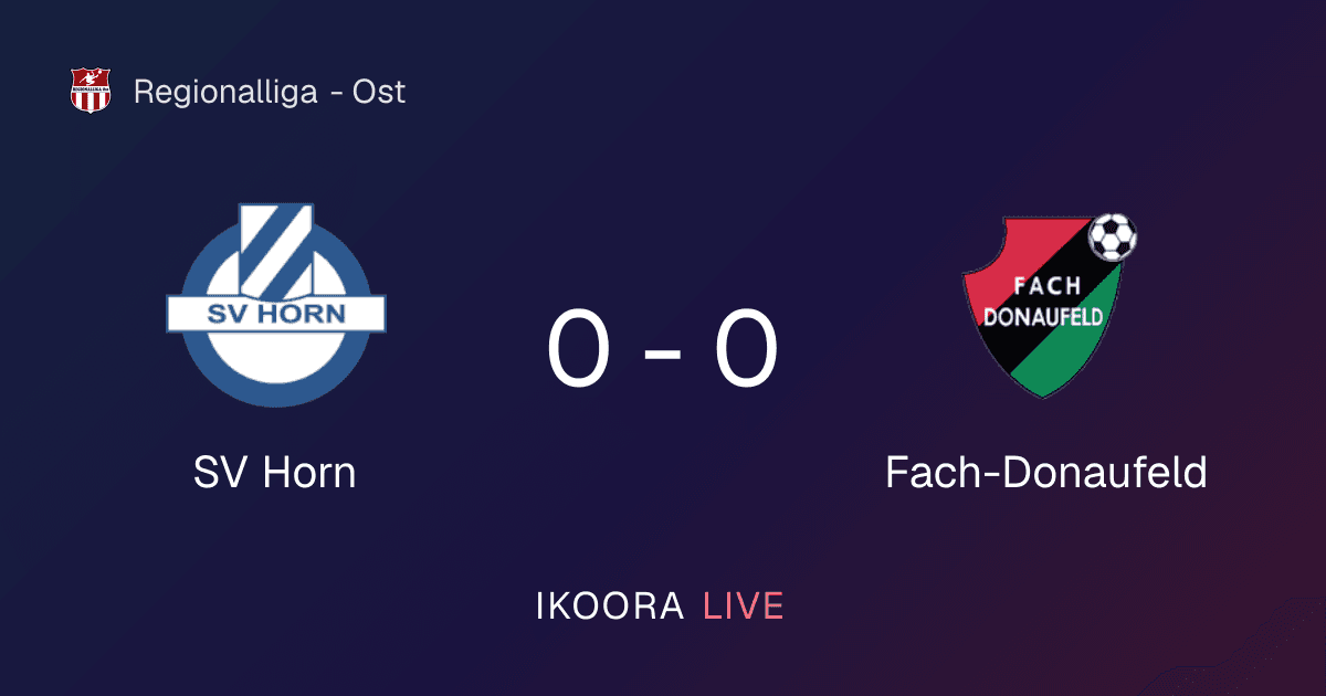 Match Report: SV Horn vs Fach-Donaufeld