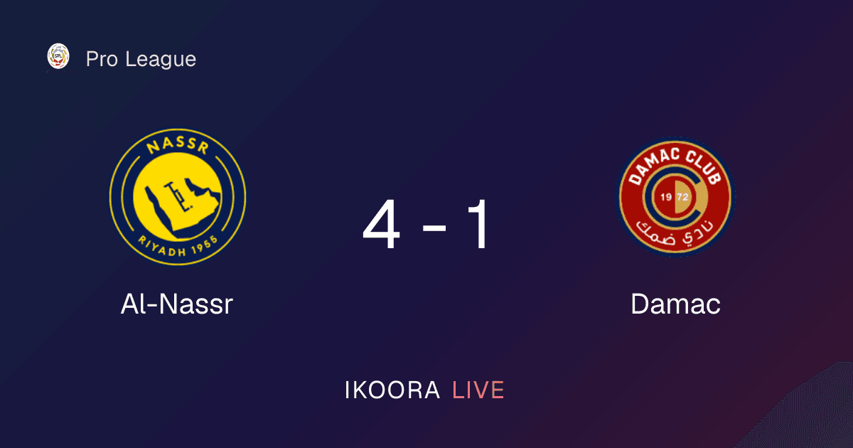تقرير المباراة: النصر ضد ضمك