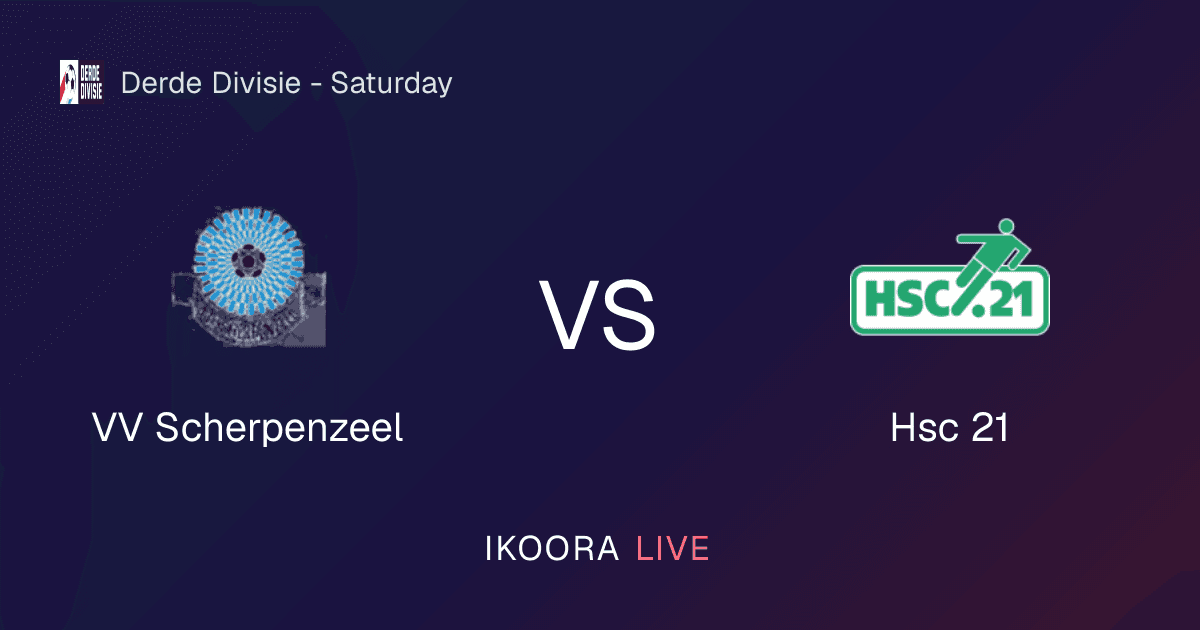 Live Preview: VV Scherpenzeel vs Hsc 21