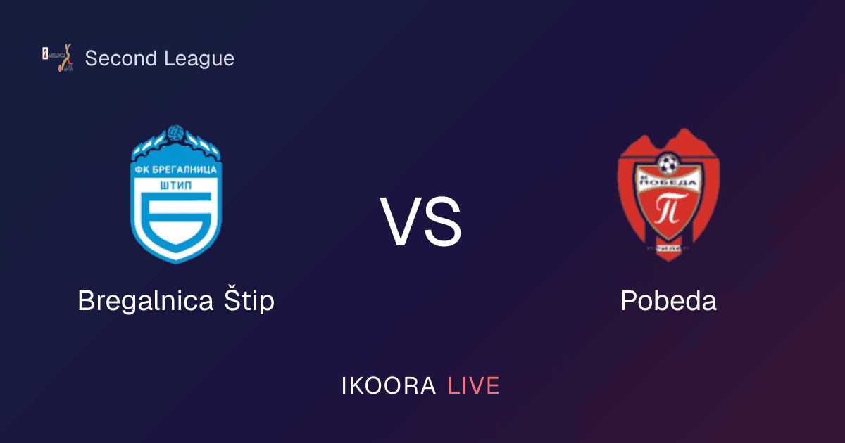 Live Preview: Bregalnica Štip vs Pobeda