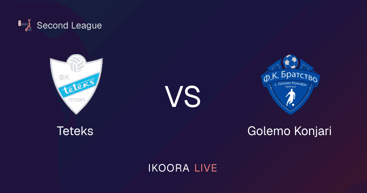 Live Preview: Teteks vs Golemo Konjari