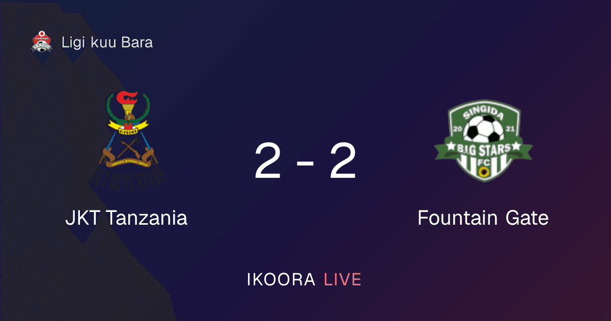 Match Report: JKT Tanzania vs Fountain Gate