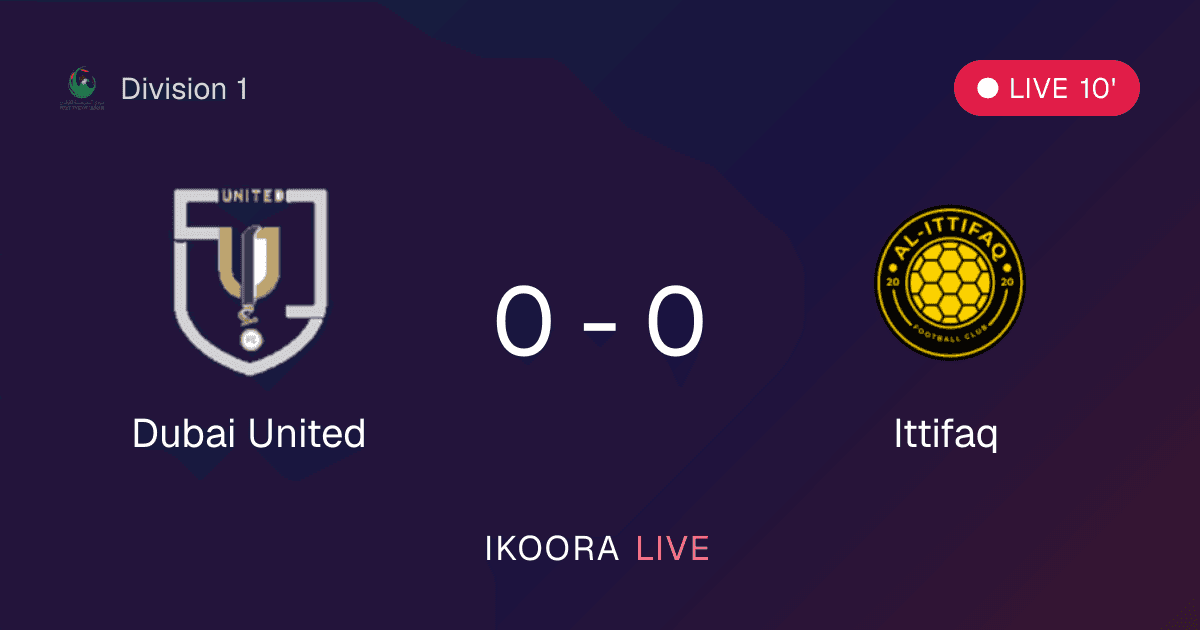 Live Preview: Dubai United vs Ittifaq