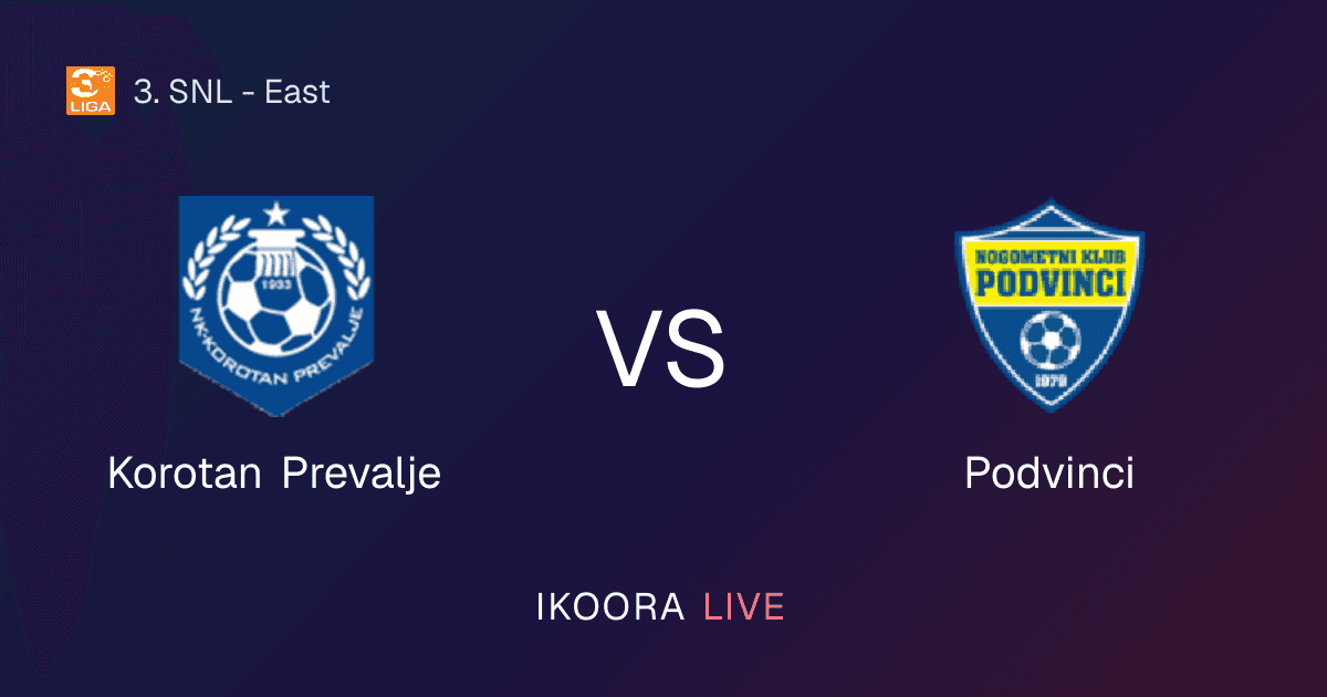 Live Preview: Korotan Prevalje vs Podvinci