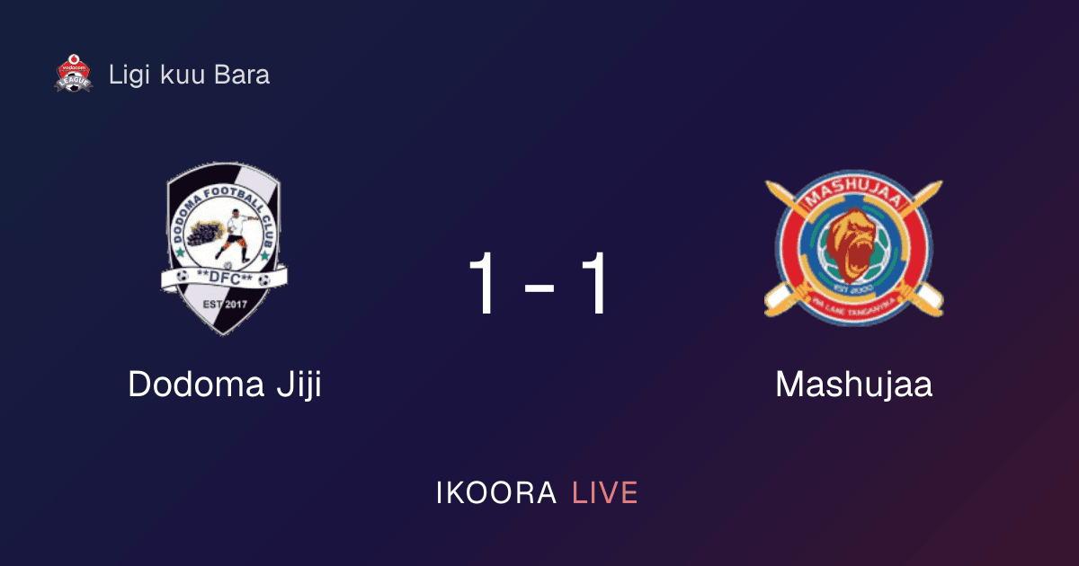 Match Report: Dodoma Jiji vs Mashujaa