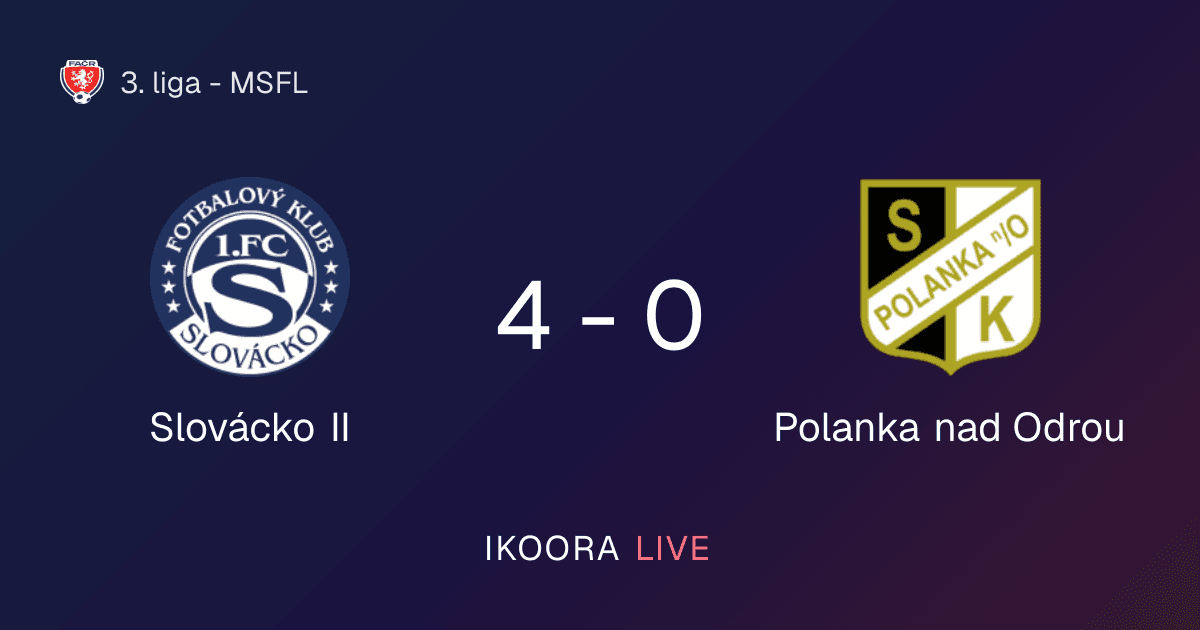 Match Report: Slovácko II vs Polanka nad Odrou