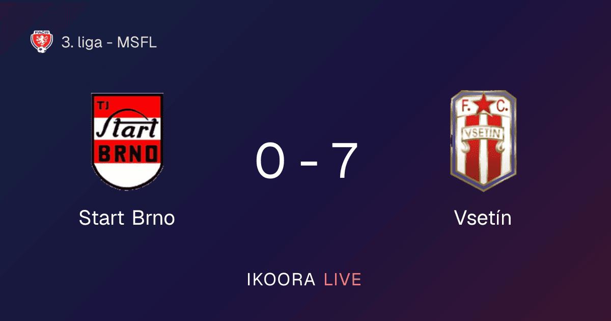 Match Report: Start Brno vs Vsetín