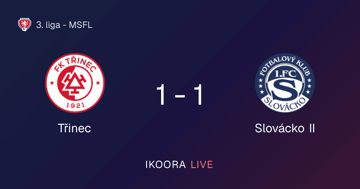 Match Report: Třinec vs Slovácko II