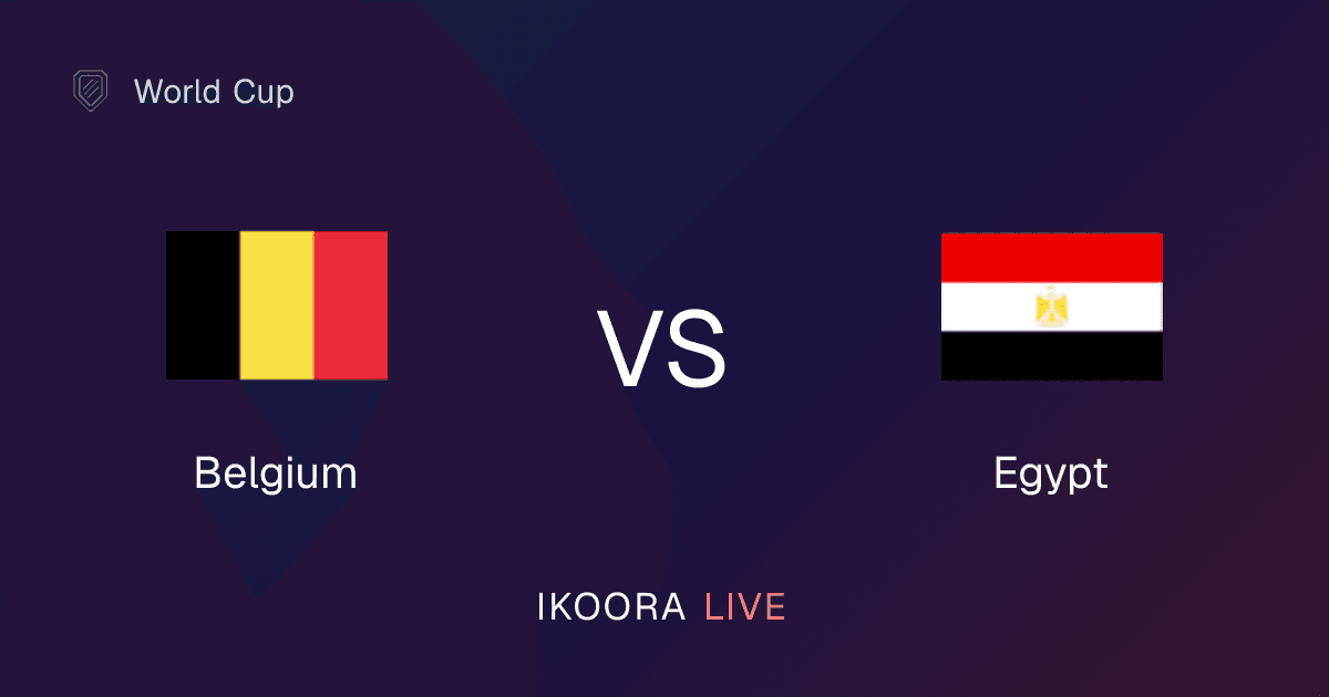 معاينة مباراة: بلجيكا ضد مصر