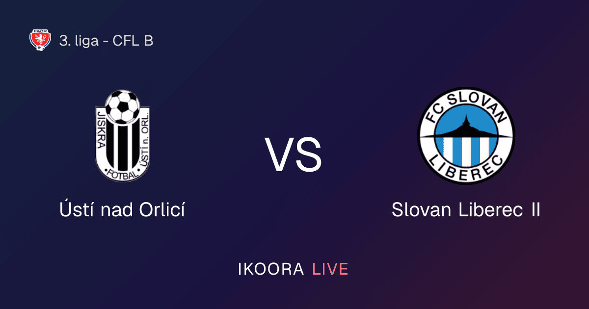 Live Preview: Ústí nad Orlicí vs Slovan Liberec II