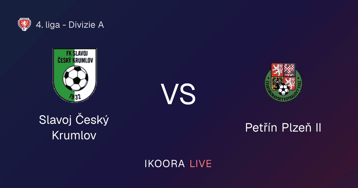 Live Preview: Slavoj Český Krumlov vs Petřín Plzeň II