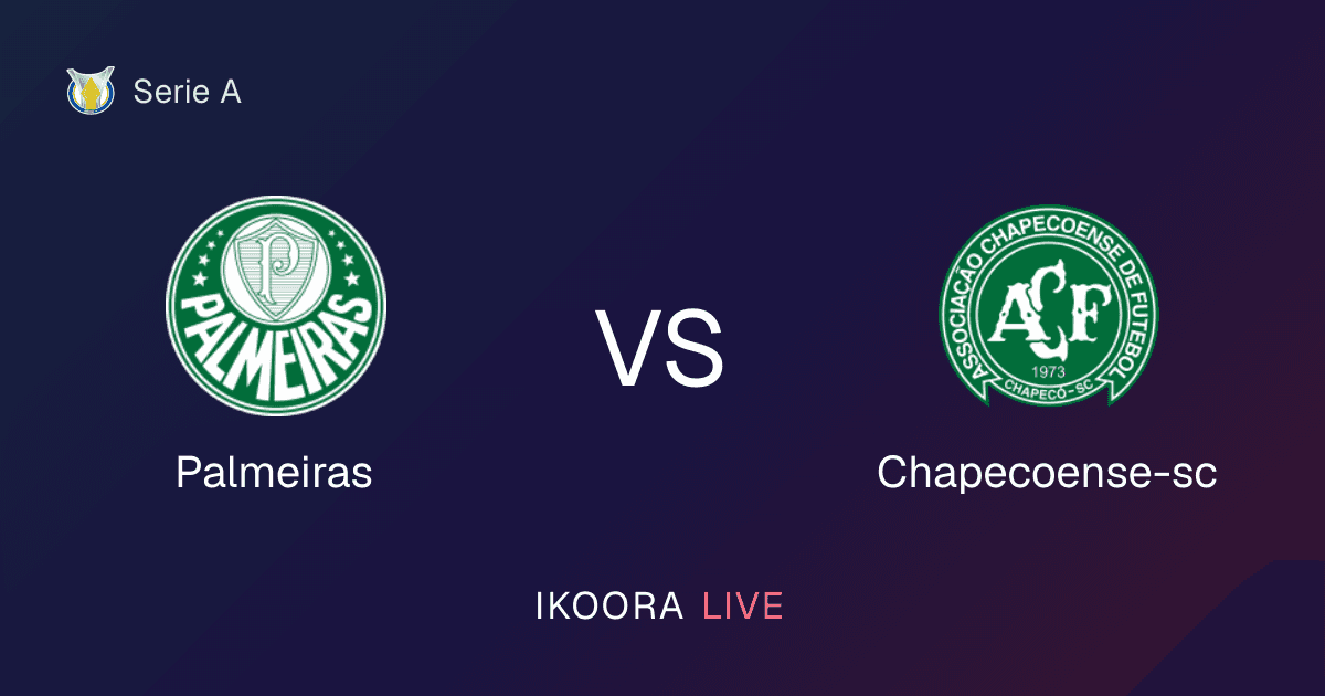 Live Preview: Palmeiras vs Chapecoense-sc