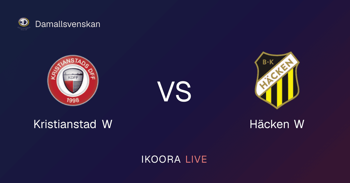 Live Preview: Kristianstad W vs Häcken W