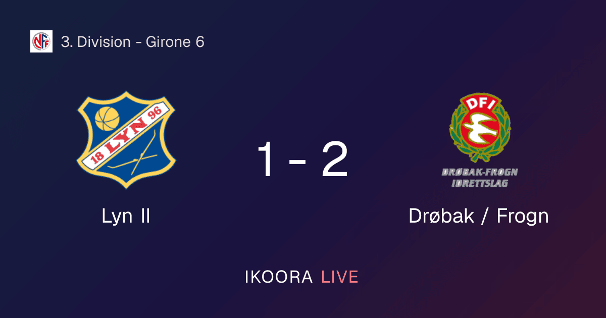 Match Report: Lyn II vs Drøbak / Frogn