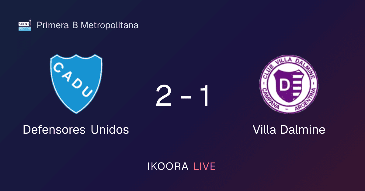 Match Report: Defensores Unidos vs Villa Dalmine