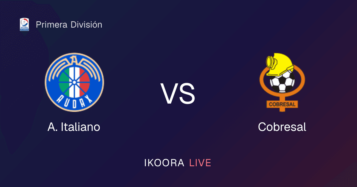 Live Preview: A. Italiano vs Cobresal