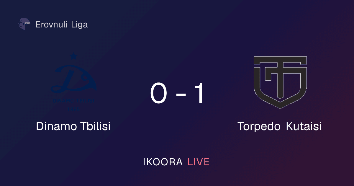 Match Report: Dinamo Tbilisi vs Torpedo Kutaisi