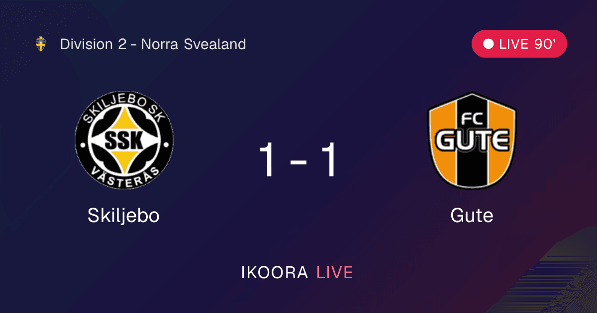 Live Preview: Skiljebo vs Gute