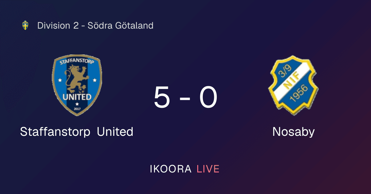 Match Report: Staffanstorp United vs Nosaby