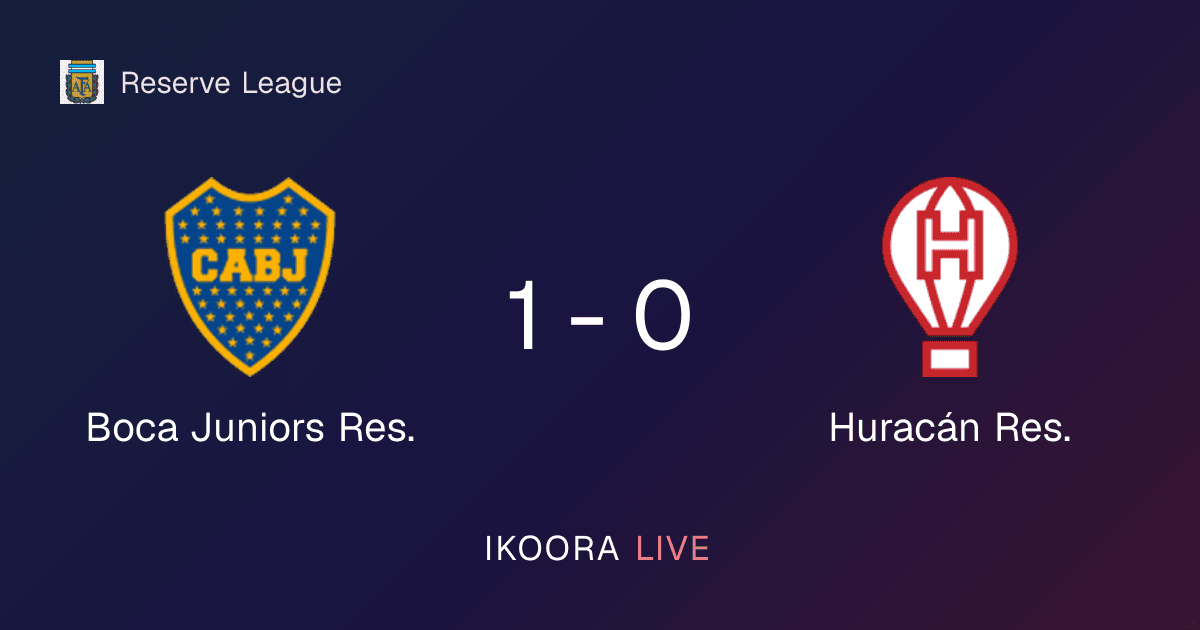 Match Report: Boca Juniors Res. vs Huracán Res.