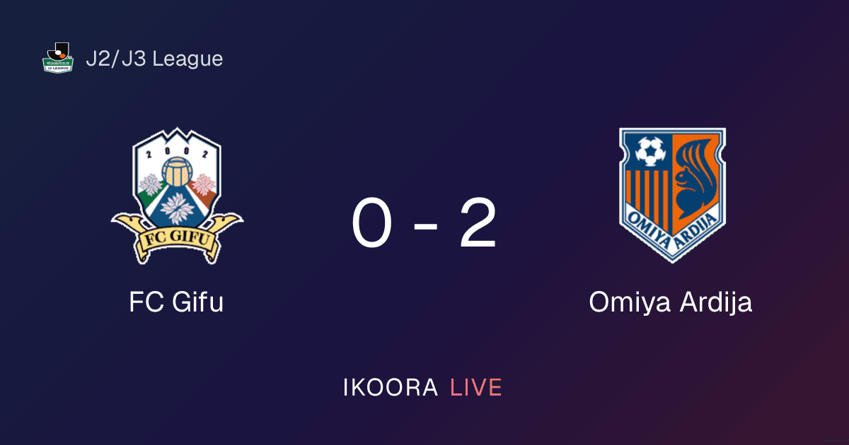 Match Report: FC Gifu vs Omiya Ardija