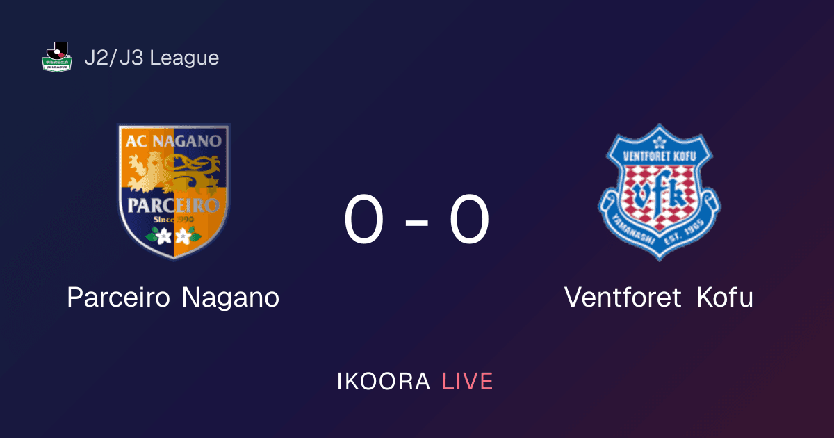 Match Report: Parceiro Nagano vs Ventforet Kofu