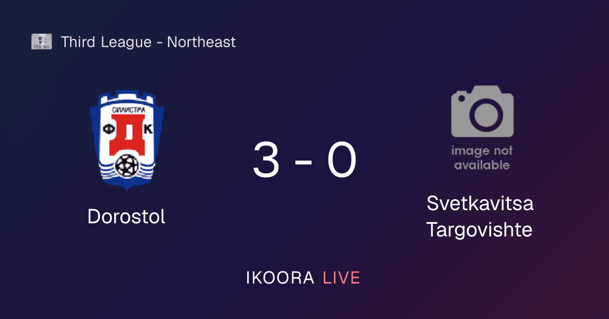 Match Report: Dorostol vs Svetkavitsa Targovishte