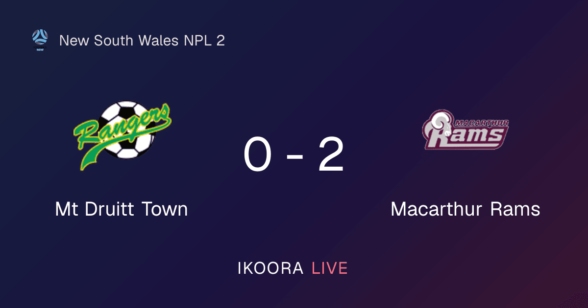Match Report: Mt Druitt Town vs Macarthur Rams