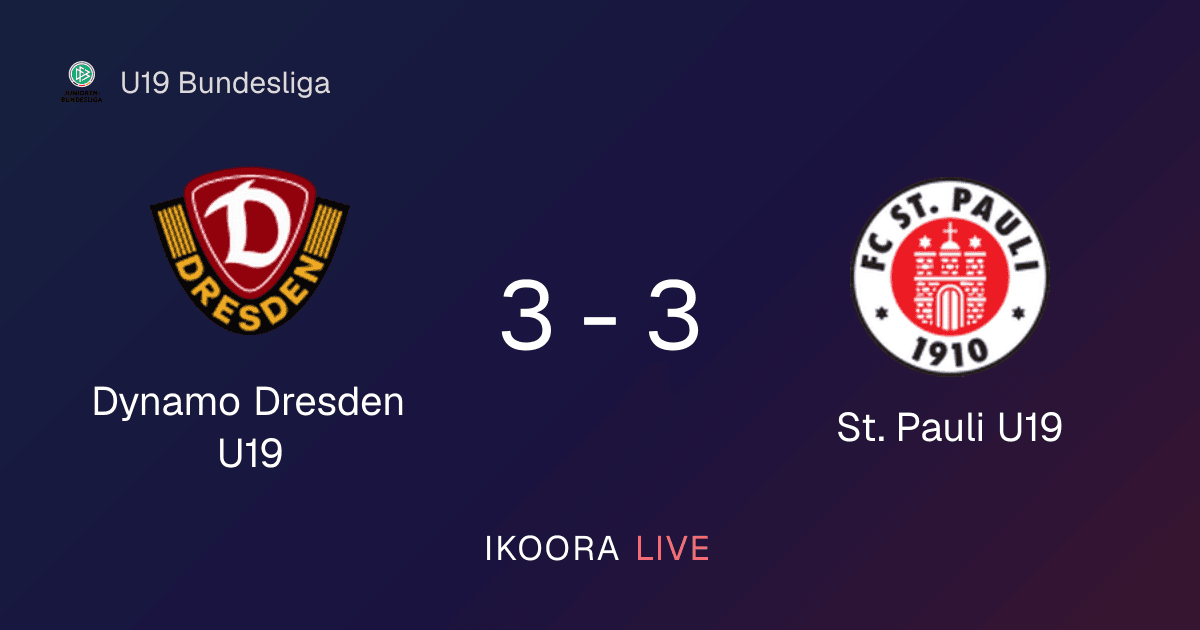 Match Report: Dynamo Dresden U19 vs St. Pauli U19