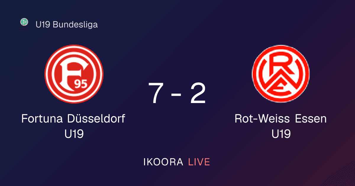 Match Report: Fortuna Düsseldorf U19 vs Rot-Weiss Essen U19