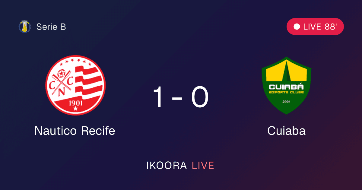 Live Preview: Nautico Recife vs Cuiaba