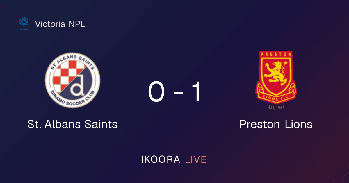 معاينة مباشرة: سنت ألبانز سينتس ضد أسد بريستون
