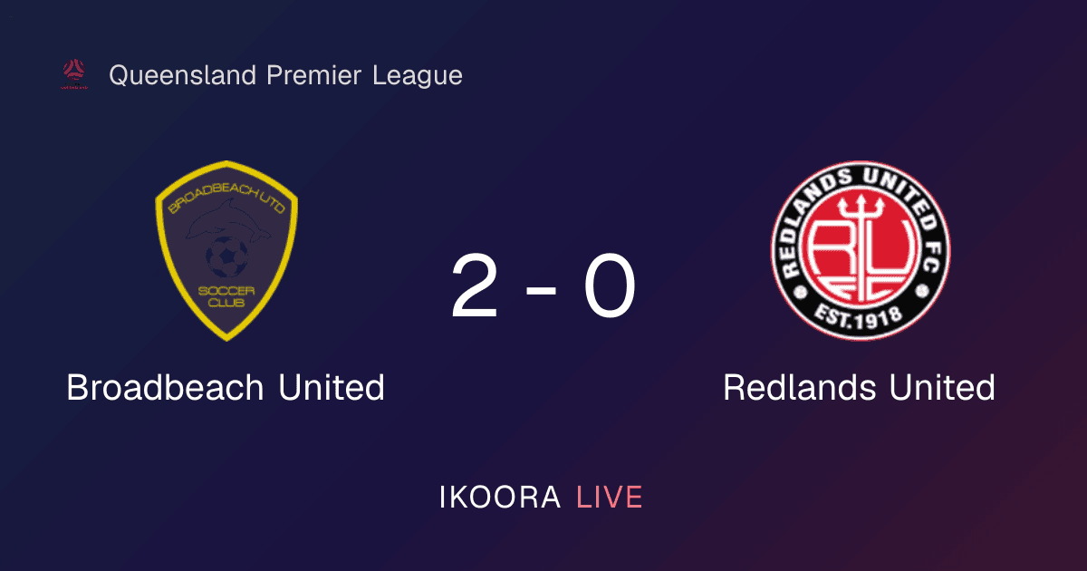 Match Report: Broadbeach United vs Redlands United