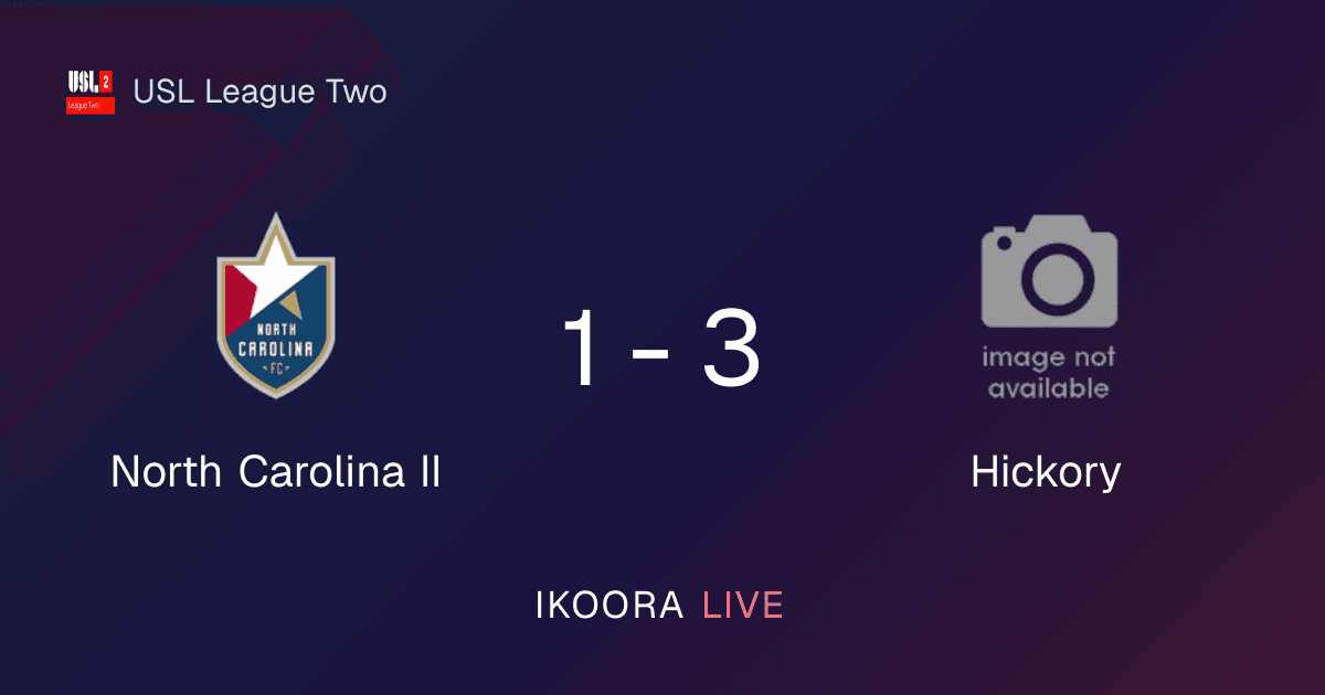 Match Report: North Carolina II vs Hickory