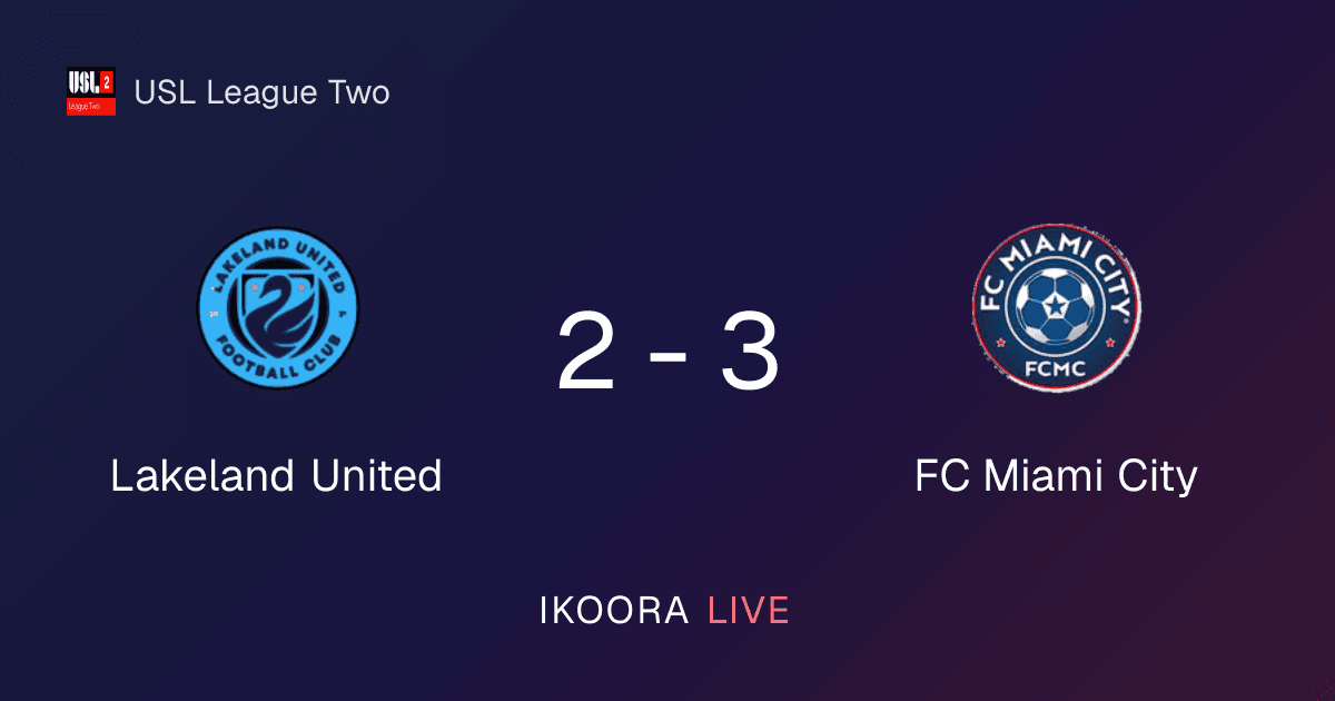 Match Report: Lakeland United vs FC Miami City