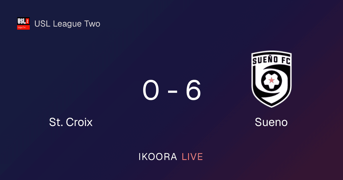 تقرير المباراة: St. Croix ضد Sueno