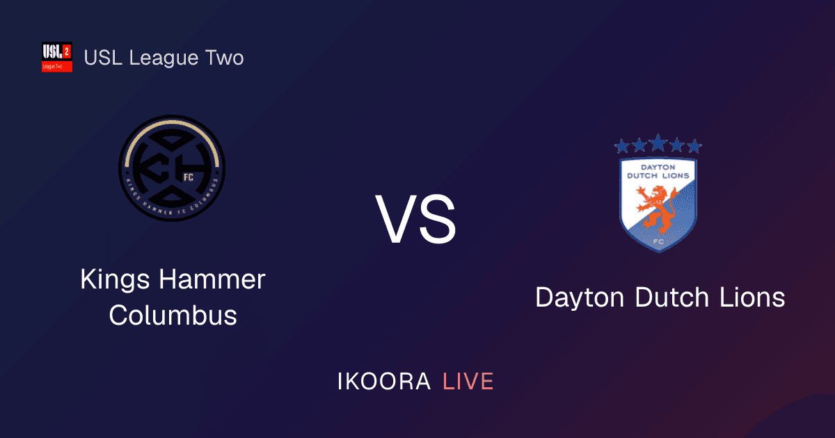Live Preview: Kings Hammer Columbus vs Dayton Dutch Lions