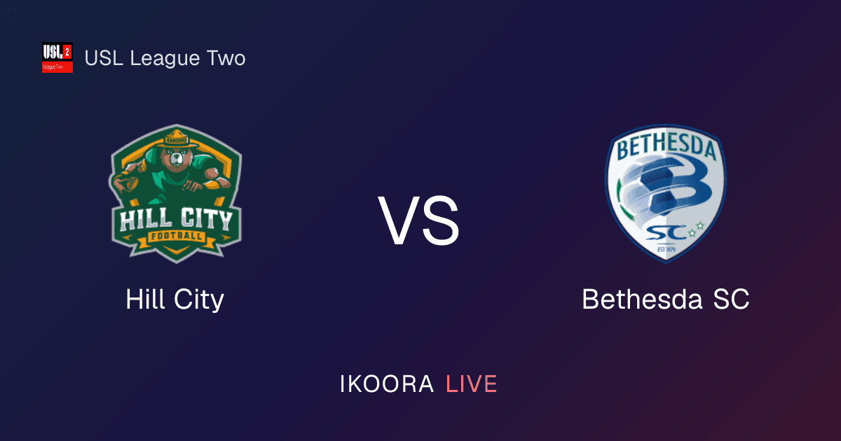 Live Preview: Hill City vs Bethesda SC