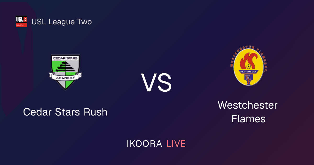 Match Preview: Cedar Stars Rush vs Westchester Flames