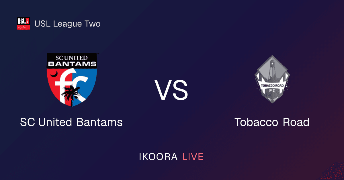 Match Preview: SC United Bantams vs Tobacco Road