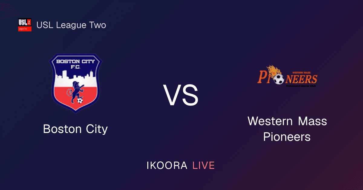 Match Preview: Boston City vs Western Mass Pioneers