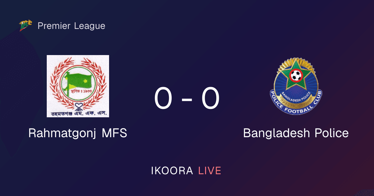Match Report: Rahmatgonj MFS vs Bangladesh Police
