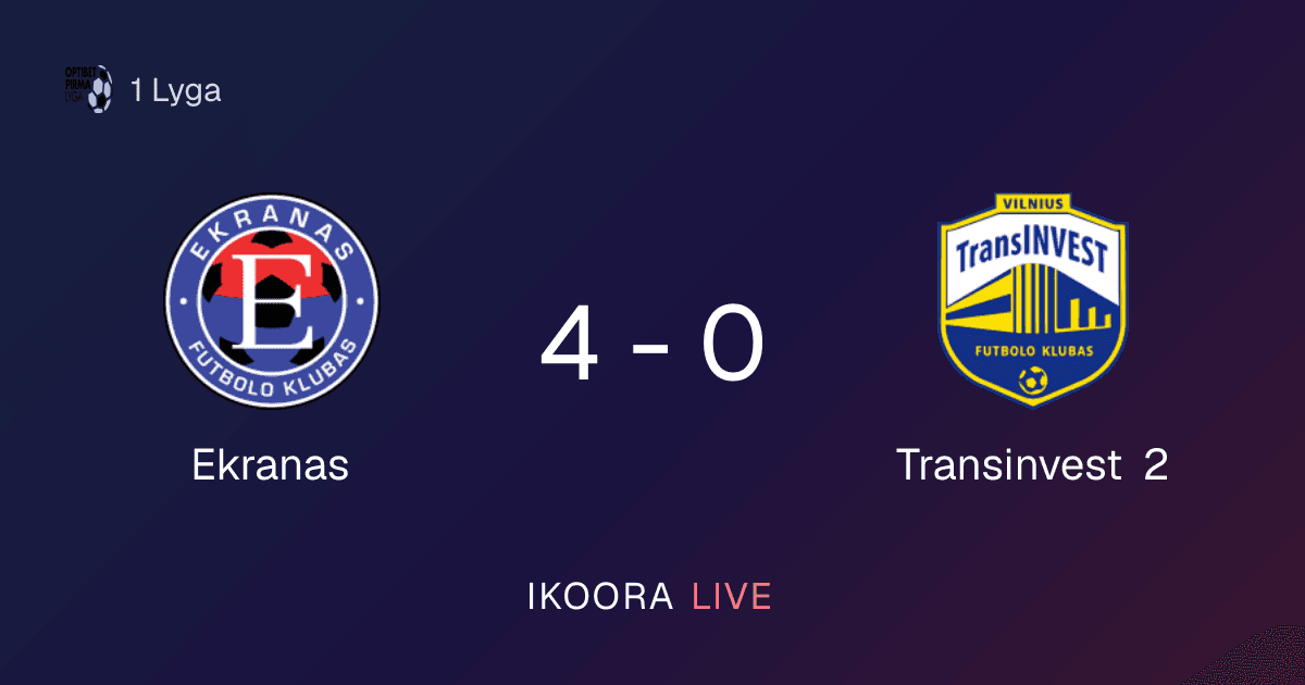 Match Report: Ekranas vs Transinvest 2