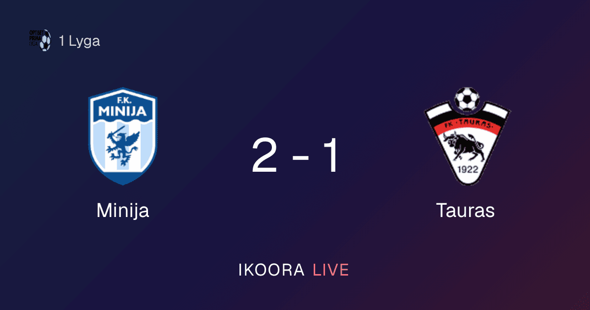 Match Report: Minija vs Tauras