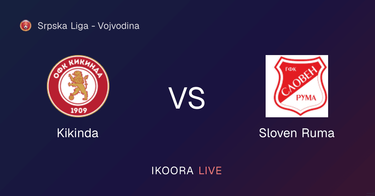 Live Preview: Kikinda vs Sloven Ruma