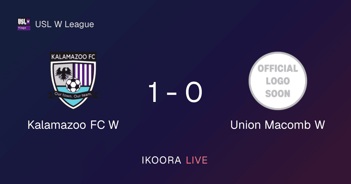 Match Report: Kalamazoo FC W vs Union Macomb W